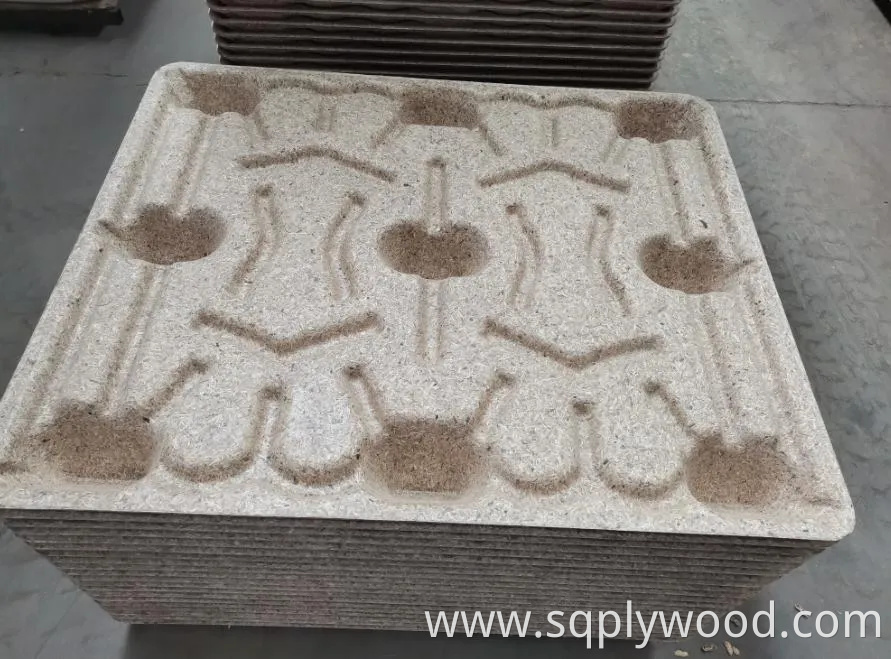 4-Way 1200× 1000mm High Load Mdi Glue Compressed Wood Pallet for Package